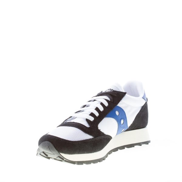SAUCONY uomo sneaker Jazz Original Vintage in nylon BIANCO più camoscio NERO - immagine 6