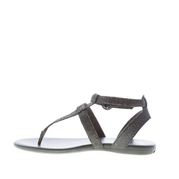 HOGAN donna sandalo infradito in suede shiny NERO con stampa effetto glitter - immagine 5