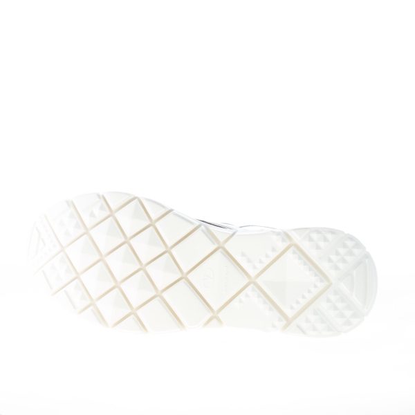 VALENTINO uomo sneaker alta Heroes Reflex in tessuto elasticizzato BIANCO e nero - immagine 8