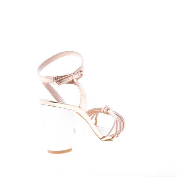 GIUSEPPE ZANOTTI DESIGN donna sandalo Lavinia in pelle RAMINO con nodo. Tacco 8 cm - immagine 3