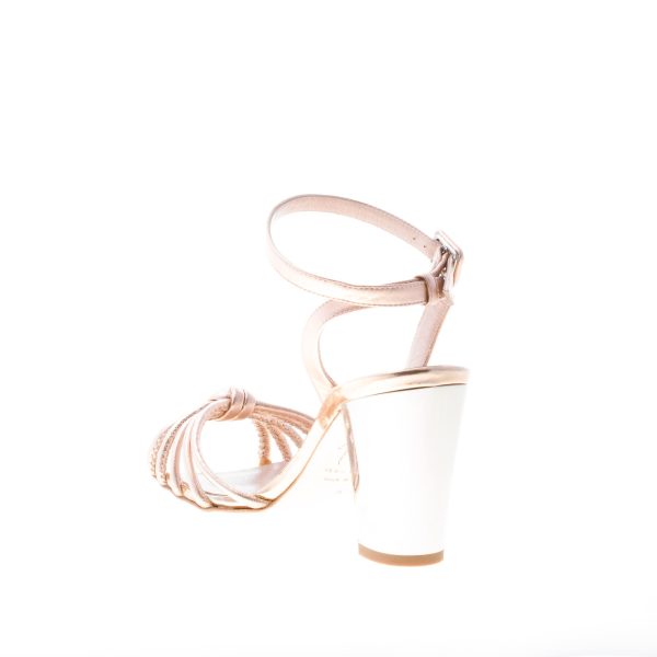GIUSEPPE ZANOTTI DESIGN donna sandalo Lavinia in pelle RAMINO con nodo. Tacco 8 cm - immagine 4