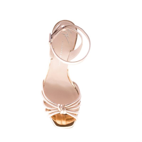 GIUSEPPE ZANOTTI DESIGN donna sandalo Lavinia in pelle RAMINO con nodo. Tacco 8 cm - immagine 7