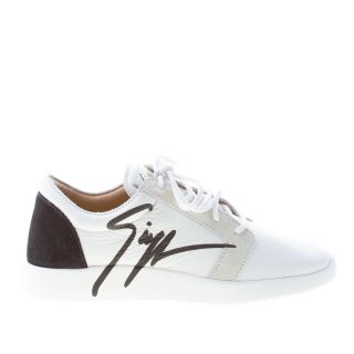 GIUSEPPE ZANOTTI DESIGN donna sneaker in pelle BIANCO con bold logo