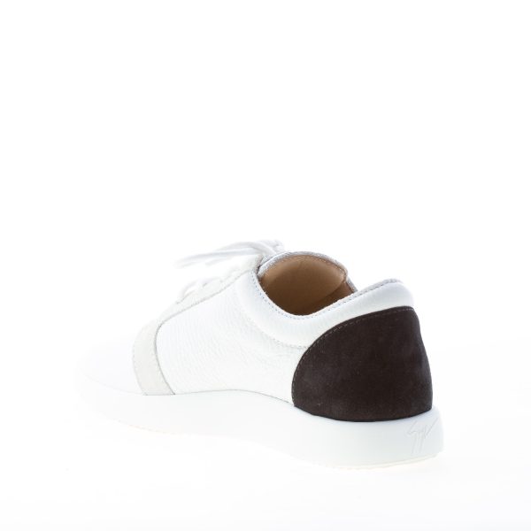 GIUSEPPE ZANOTTI DESIGN donna sneaker in pelle BIANCO con bold logo - immagine 4