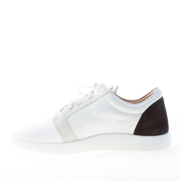 GIUSEPPE ZANOTTI DESIGN donna sneaker in pelle BIANCO con bold logo - immagine 5