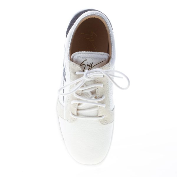 GIUSEPPE ZANOTTI DESIGN donna sneaker in pelle BIANCO con bold logo - immagine 7