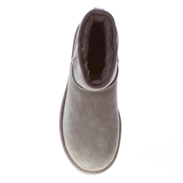 UGG donna stivaletto Classic Mini in pelle scamosciata GRIGIO e fodera in lana - immagine 7