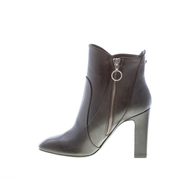 ROBERTO FESTA donna stivaletto in pelle NERO con zip. Tacco 9,5 cm - immagine 5
