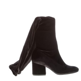 KENDALL + KYLE stivale sopra il ginocchio SOPHIA  in tessuto elasticizzato NERO. Tacco 6,5 cm