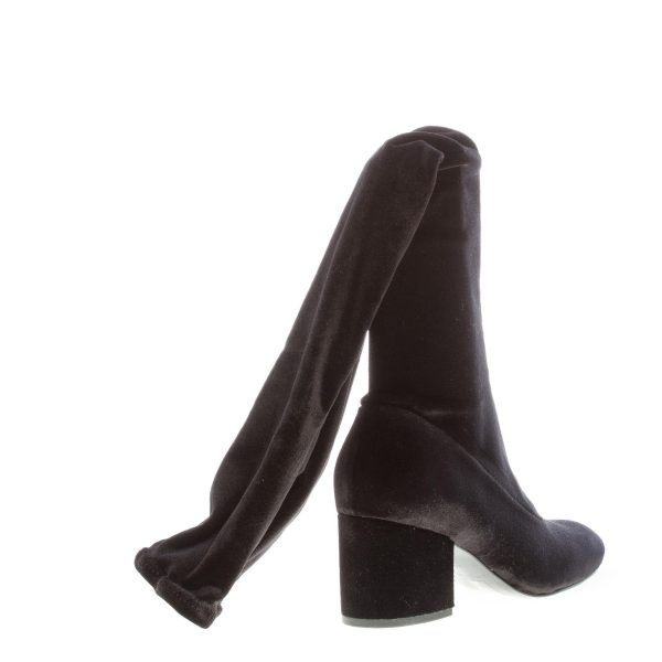 KENDALL + KYLE stivale sopra il ginocchio SOPHIA  in tessuto elasticizzato NERO. Tacco 6,5 cm - immagine 3