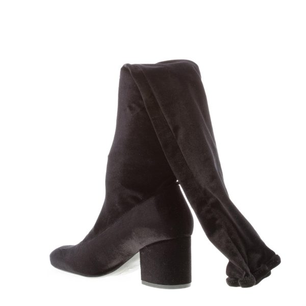 KENDALL + KYLE stivale sopra il ginocchio SOPHIA  in tessuto elasticizzato NERO. Tacco 6,5 cm - immagine 4