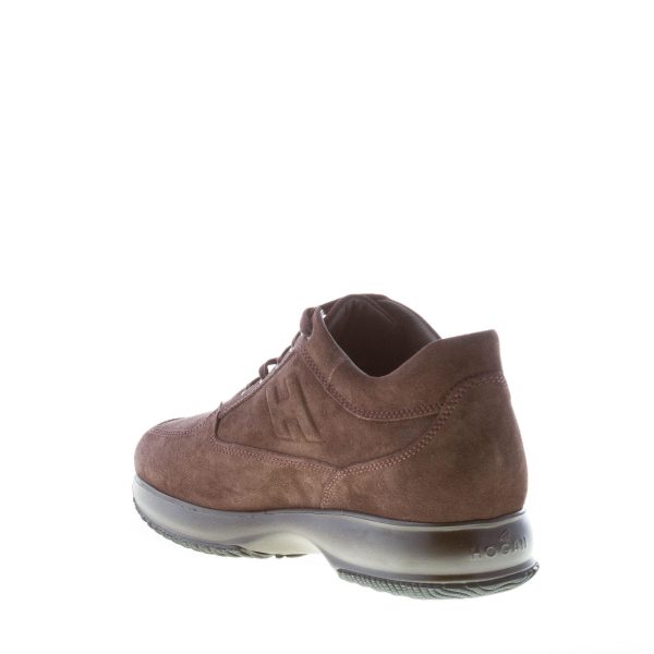 HOGAN uomo Interactive sneaker in camoscio MARRONE EBANO - immagine 4