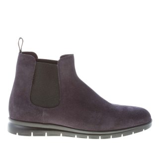 ORTIGNI uomo stivaletto Chelsea in camoscio BLU. Suola micro leggera