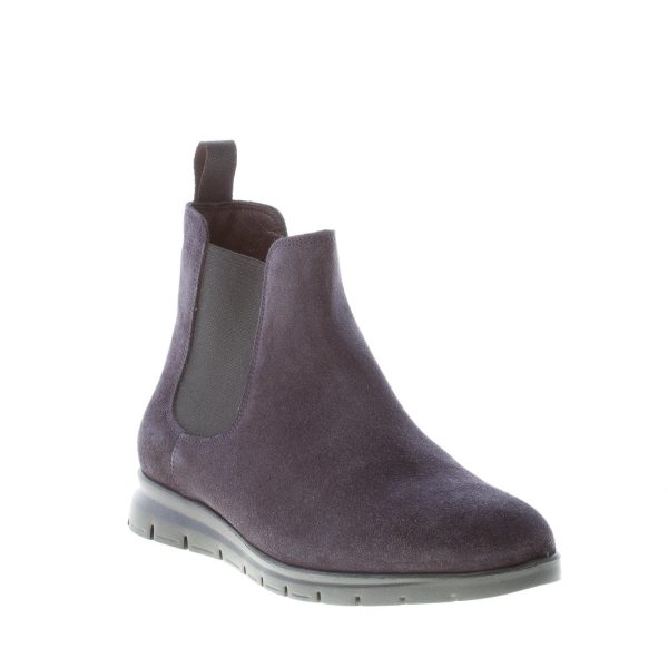 ORTIGNI uomo stivaletto Chelsea in camoscio BLU. Suola micro leggera - immagine 2
