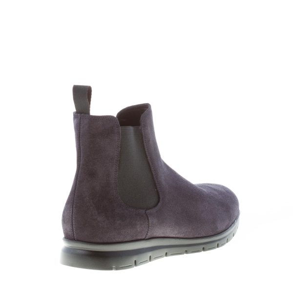 ORTIGNI uomo stivaletto Chelsea in camoscio BLU. Suola micro leggera - immagine 3