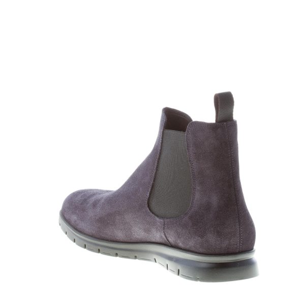 ORTIGNI uomo stivaletto Chelsea in camoscio BLU. Suola micro leggera - immagine 4