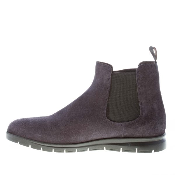 ORTIGNI uomo stivaletto Chelsea in camoscio BLU. Suola micro leggera - immagine 5