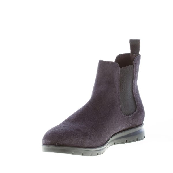 ORTIGNI uomo stivaletto Chelsea in camoscio BLU. Suola micro leggera - immagine 6