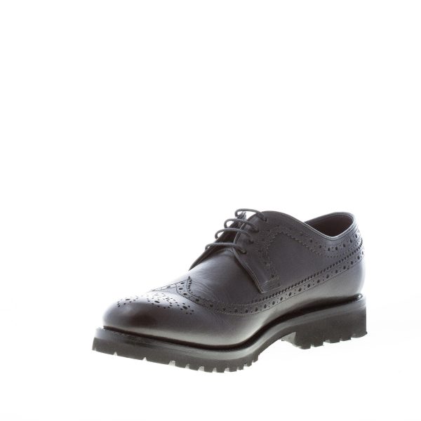 ORTIGNI uomo scarpa derby coda di rondine in pelle NERO. Suola in gomma - immagine 6