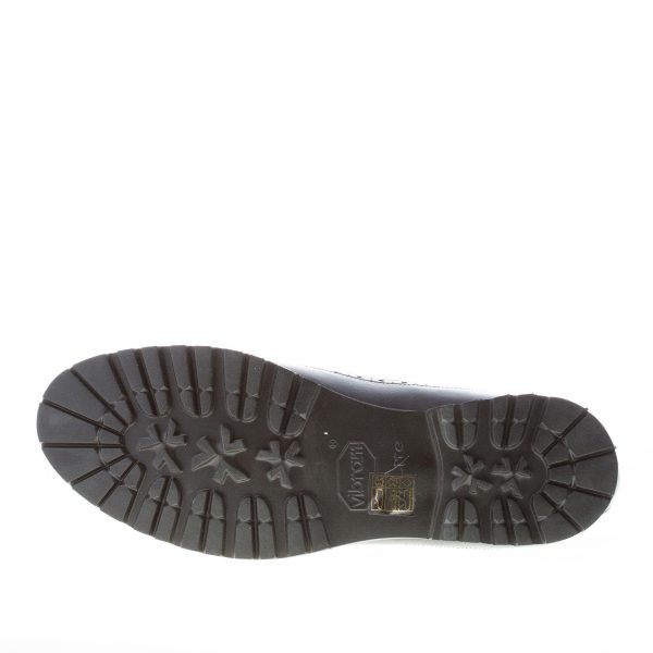 ORTIGNI uomo scarpa derby coda di rondine in pelle NERO. Suola in gomma - immagine 8