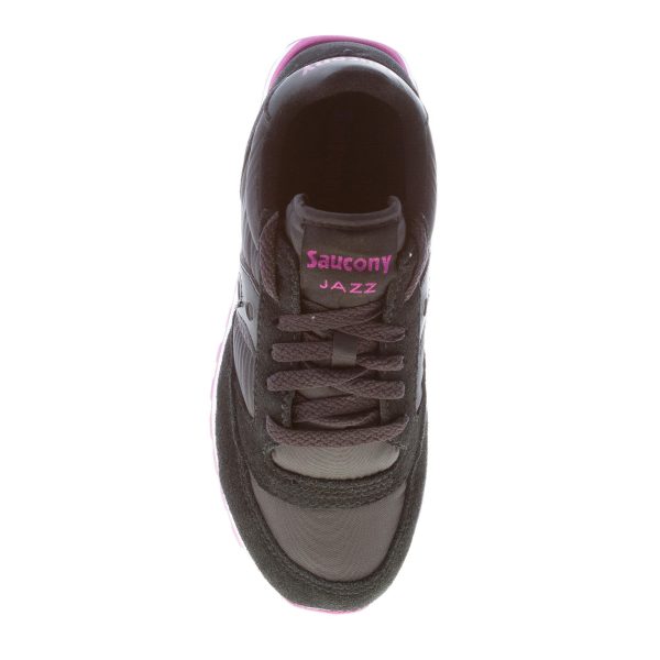 SAUCONY donna sneaker Jazz Original in nylon e camoscio NERO più rosa - immagine 7