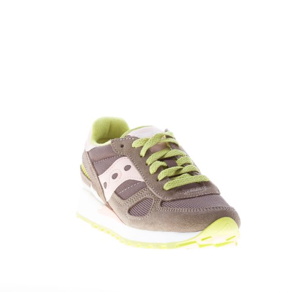 SAUCONY donna sneaker Shadow Original in tessuto e camoscio GRIGIO più rosa - immagine 2