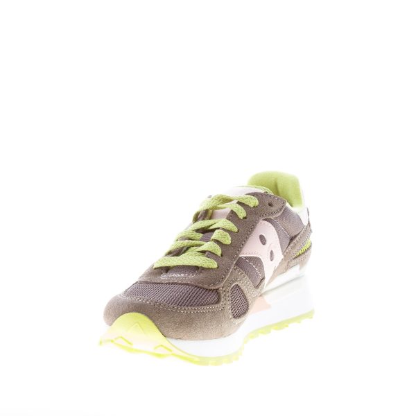 SAUCONY donna sneaker Shadow Original in tessuto e camoscio GRIGIO più rosa - immagine 6