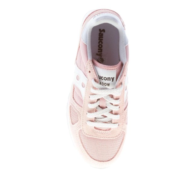 SAUCONY donna sneaker Shadow Original in tessuto e camoscio ROSA più bianco - immagine 7