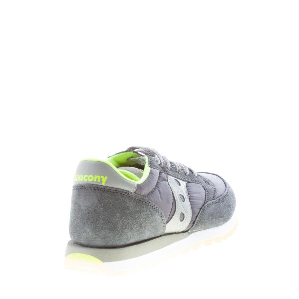 SAUCONY uomo sneaker Jazz Original  in nylon e camoscio GRIGIO più giallo - immagine 3