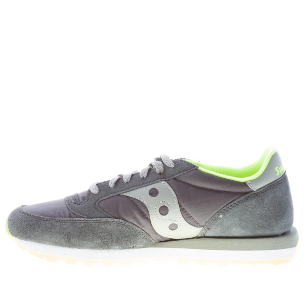 SAUCONY uomo sneaker Jazz Original  in nylon e camoscio GRIGIO più giallo - immagine 5