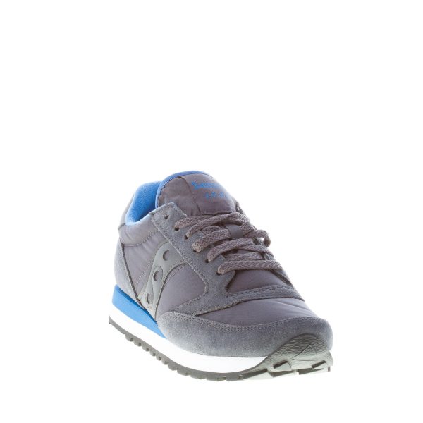 SAUCONY uomo sneaker Jazz Original  in nylon e camoscio GRIGIO scuro più blu - immagine 2