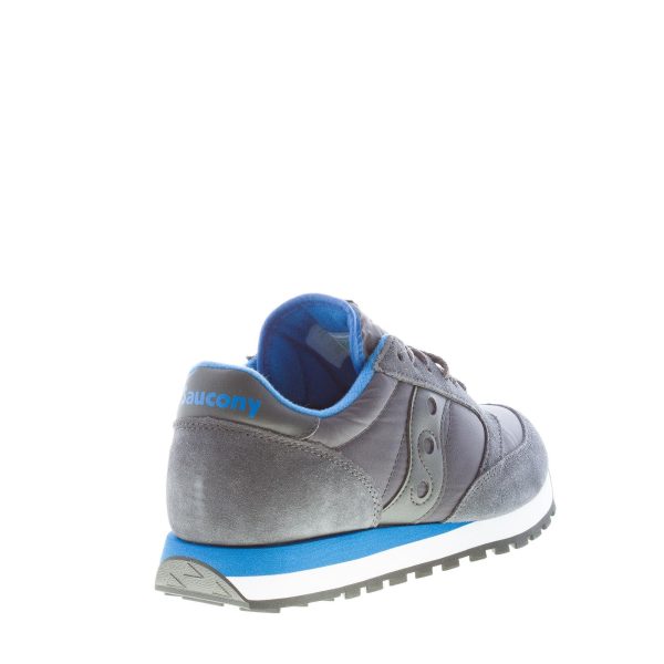 SAUCONY uomo sneaker Jazz Original  in nylon e camoscio GRIGIO scuro più blu - immagine 3