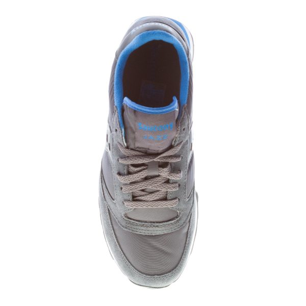 SAUCONY uomo sneaker Jazz Original  in nylon e camoscio GRIGIO scuro più blu - immagine 7