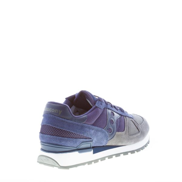 SAUCONY uomo sneaker Shadow in camoscio e tessuto BLU e GRIGIO - immagine 3