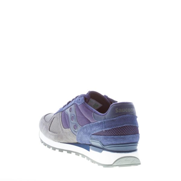 SAUCONY uomo sneaker Shadow in camoscio e tessuto BLU e GRIGIO - immagine 4