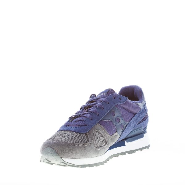 SAUCONY uomo sneaker Shadow in camoscio e tessuto BLU e GRIGIO - immagine 6