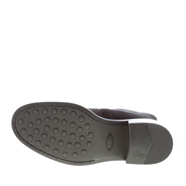 TOD'S donna stivaletto elasticizzato in camoscio NERO con vaschetta. Tacco 5 cm - immagine 8