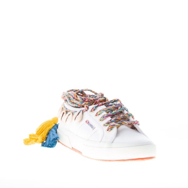 ALANUI donna sneaker Superga x Alanui in canvas BIANCO con conchiglie - immagine 2