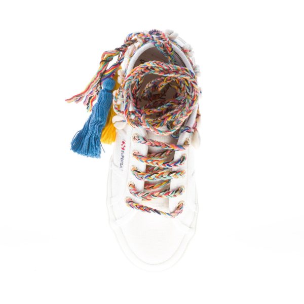 ALANUI donna sneaker Superga x Alanui in canvas BIANCO con conchiglie - immagine 7