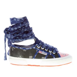 ALANUI donna sneaker Superga x Alanui in canvas MULTICOLORE con lacci bandana