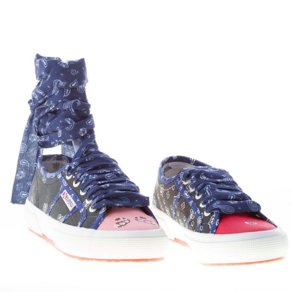 ALANUI donna sneaker Superga x Alanui in canvas MULTICOLORE con lacci bandana - immagine 2