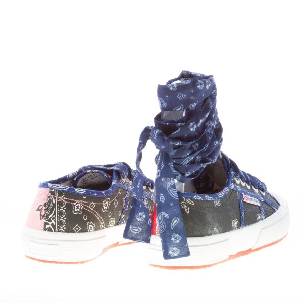 ALANUI donna sneaker Superga x Alanui in canvas MULTICOLORE con lacci bandana - immagine 3