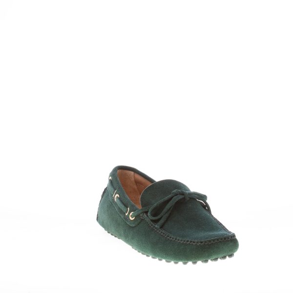 CAR SHOE uomo mocassino driving in camoscio BOTTIGLIA con laccetto - immagine 2