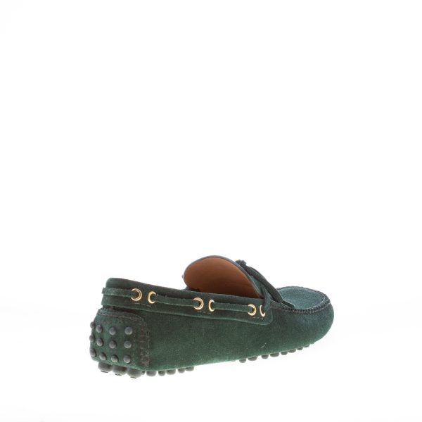 CAR SHOE uomo mocassino driving in camoscio BOTTIGLIA con laccetto - immagine 3