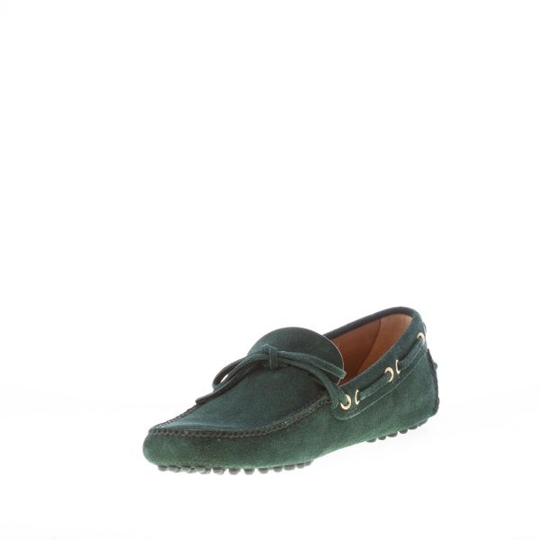 CAR SHOE uomo mocassino driving in camoscio BOTTIGLIA con laccetto - immagine 6