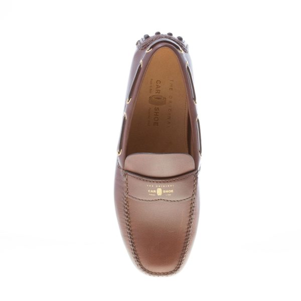 CAR SHOE uomo mocassino driving in pelle MARRONE COCCO con fascetta - immagine 7
