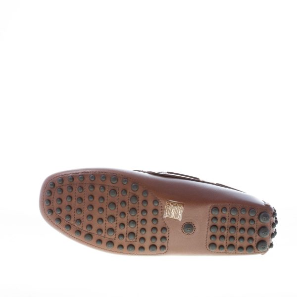 CAR SHOE uomo mocassino driving in pelle MARRONE COCCO con fascetta - immagine 8