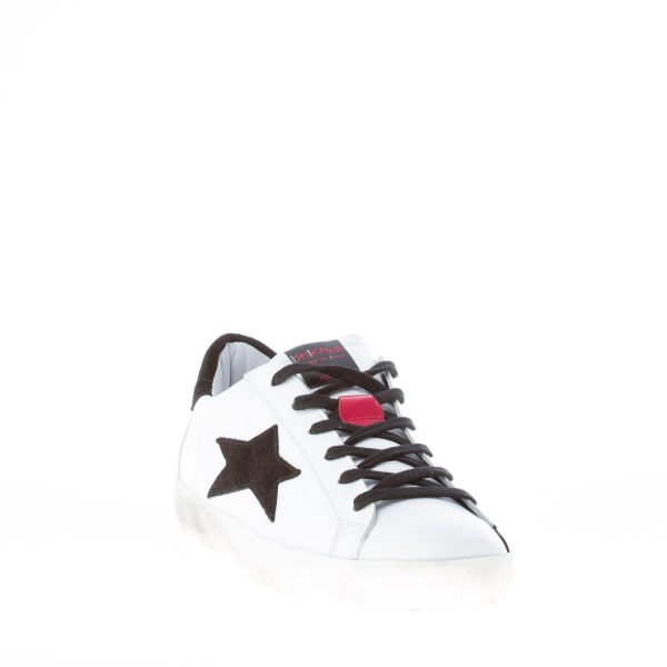 ISHIKAWA uomo sneaker LOW 1614 n pelle BIANCO più nero - immagine 2