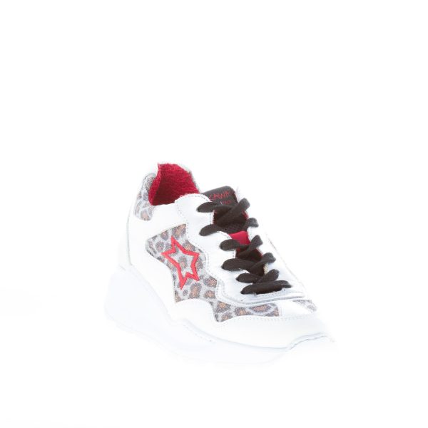 ISHIKAWA donna sneaker TOKYO 1638 in pelle BIANCO più animalier - immagine 2