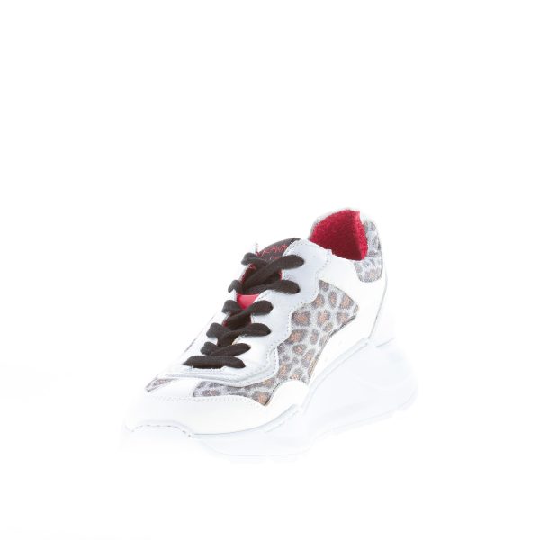 ISHIKAWA donna sneaker TOKYO 1638 in pelle BIANCO più animalier - immagine 6